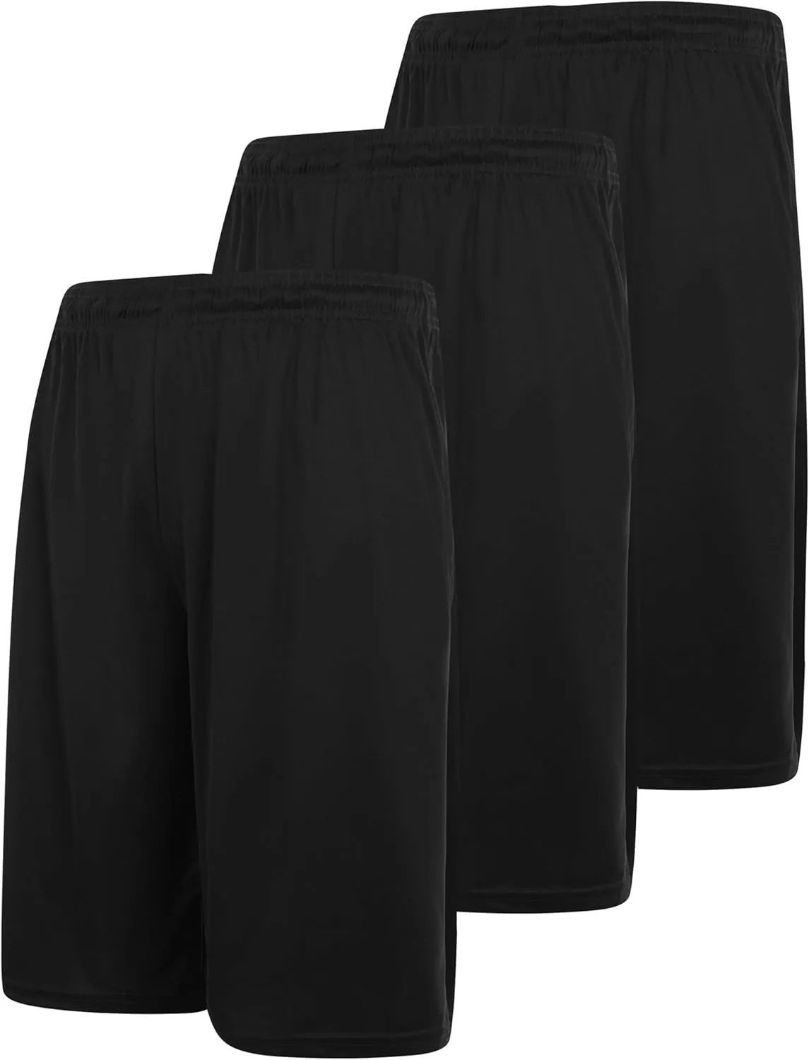 3 Pack Men's Athletic Shorts with Pockets  9-Inch Gym Workout Shorts for Men Basketball Soccer Sports Training Up to 3X