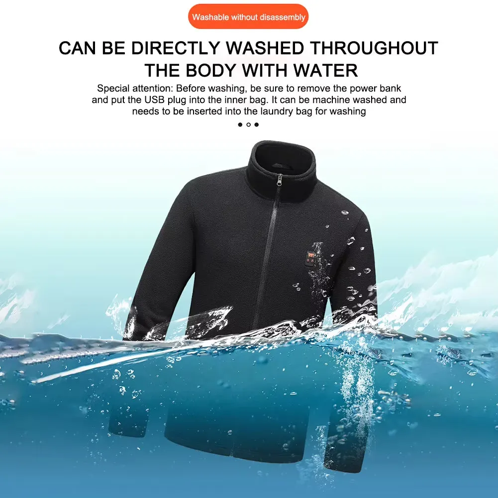 9 Area Heated Polar Fleece Jacket