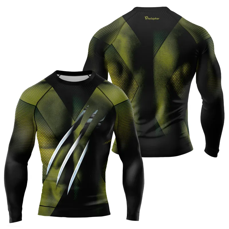 Adamantium Claws Men's Long Sleeve Rash Guard