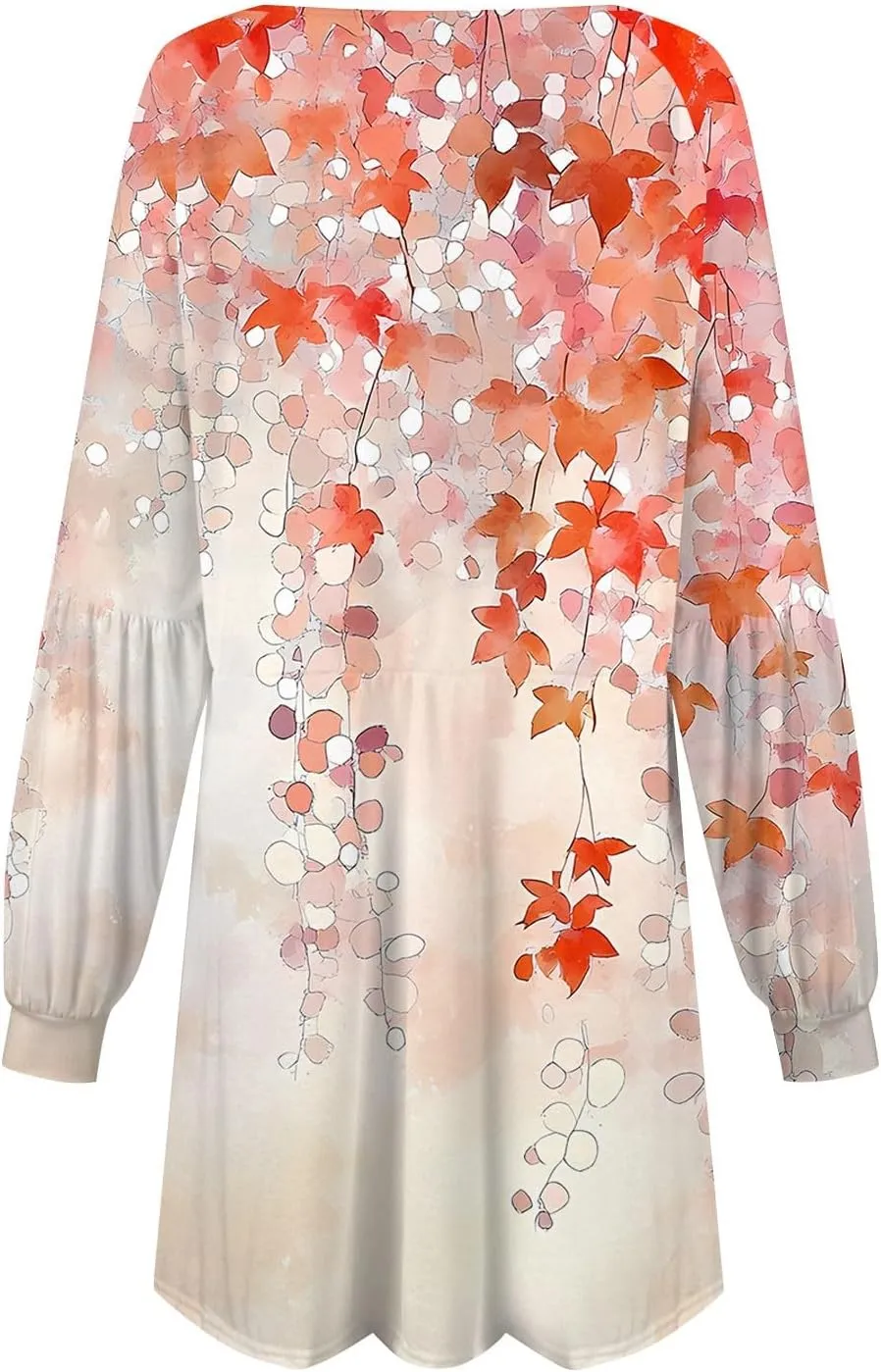 ADHOWBEW Dresses for Women 2025 Round Neck Sexy Plus Size Casual Trendy Long Sleeve Work Dress Long Sleeve