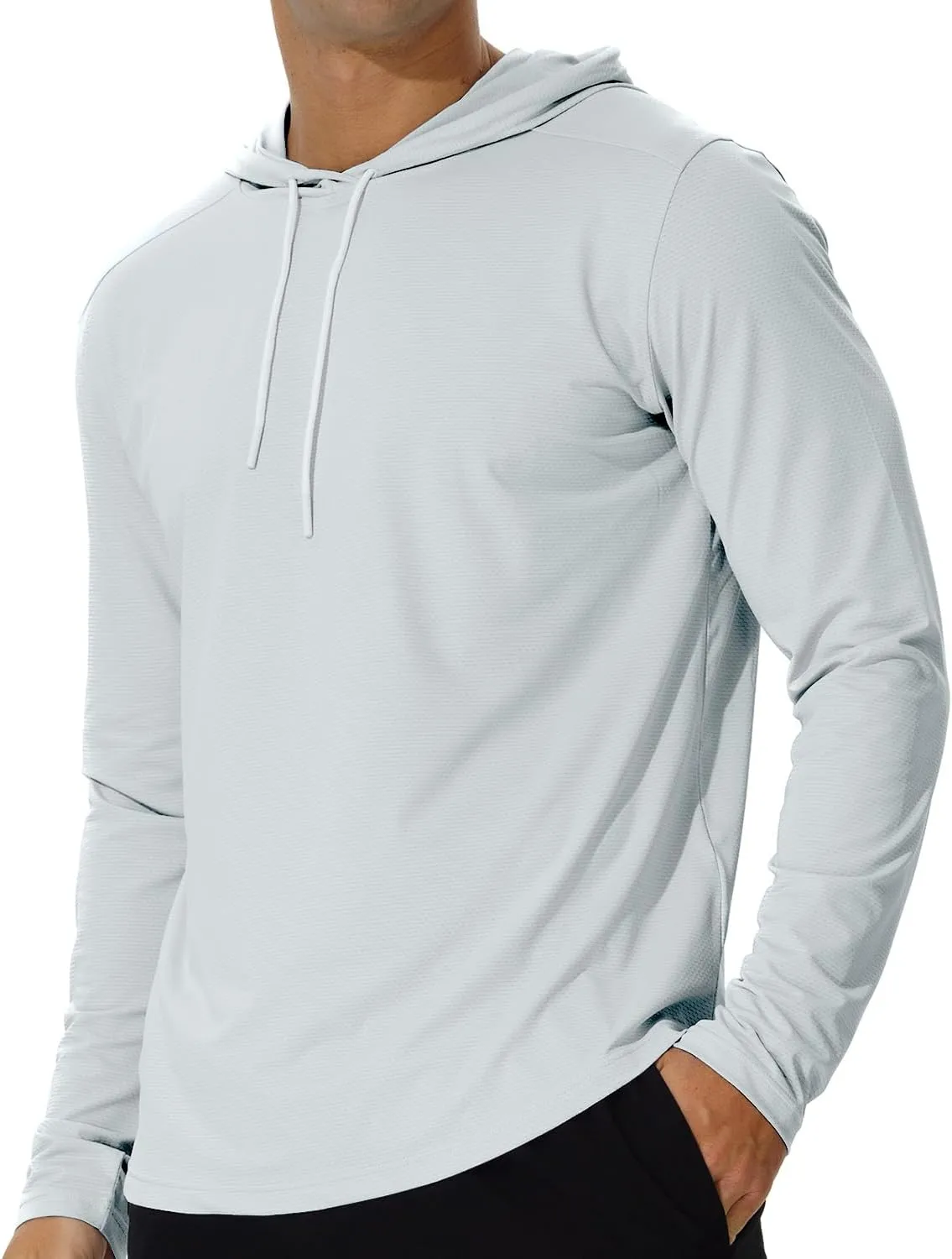 AIMPACT Men's Sun Protection Shirts UV SPF UPF 50  Long Short Sleeve Hoodie Rash Guard Fishing Swimming Shirt Lightweight