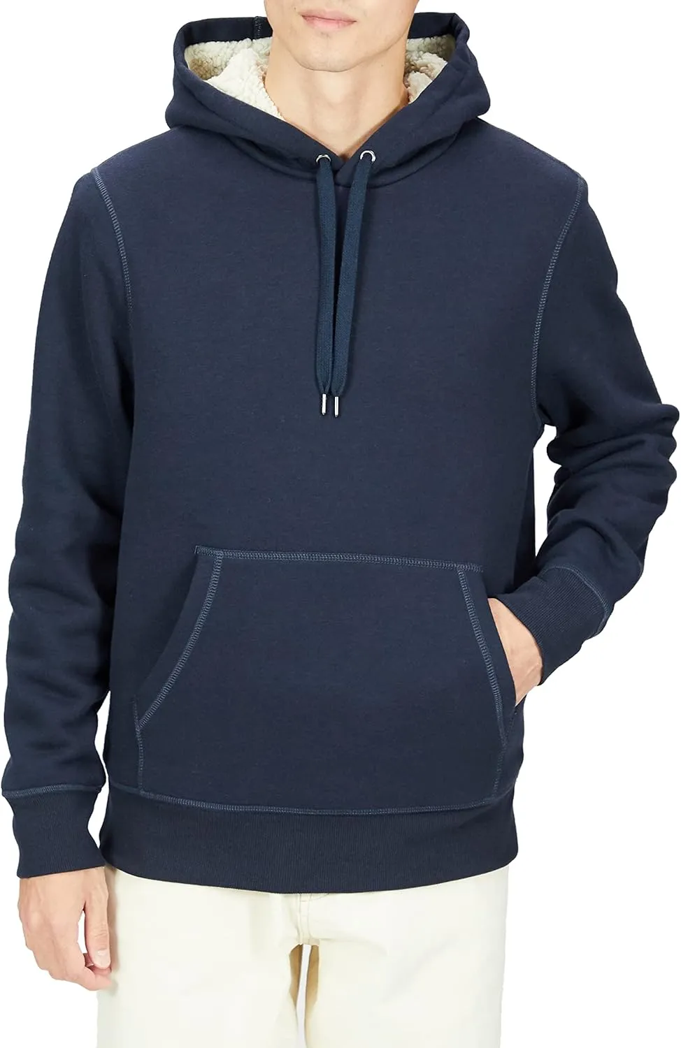 Amazon Essentials Men's Hoodies, Sherpa-Lined Pullover