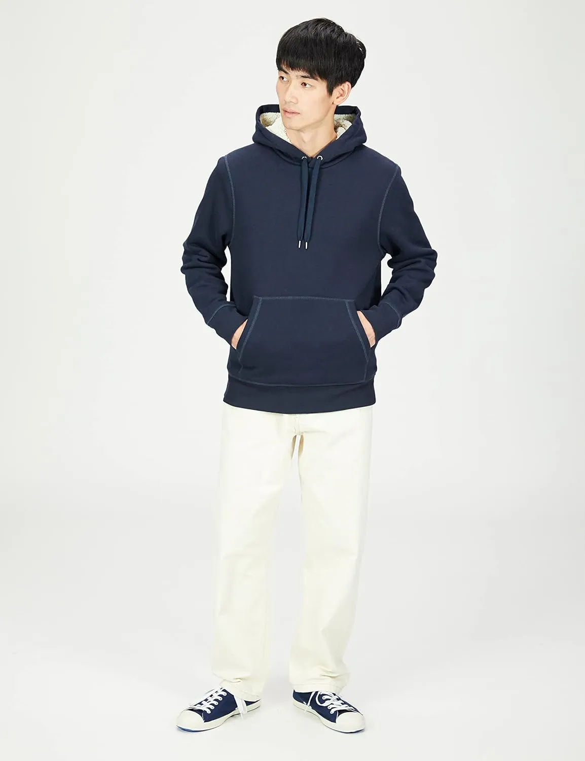Amazon Essentials Men's Hoodies, Sherpa-Lined Pullover