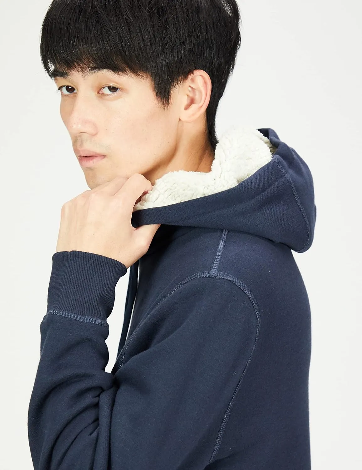 Amazon Essentials Men's Hoodies, Sherpa-Lined Pullover