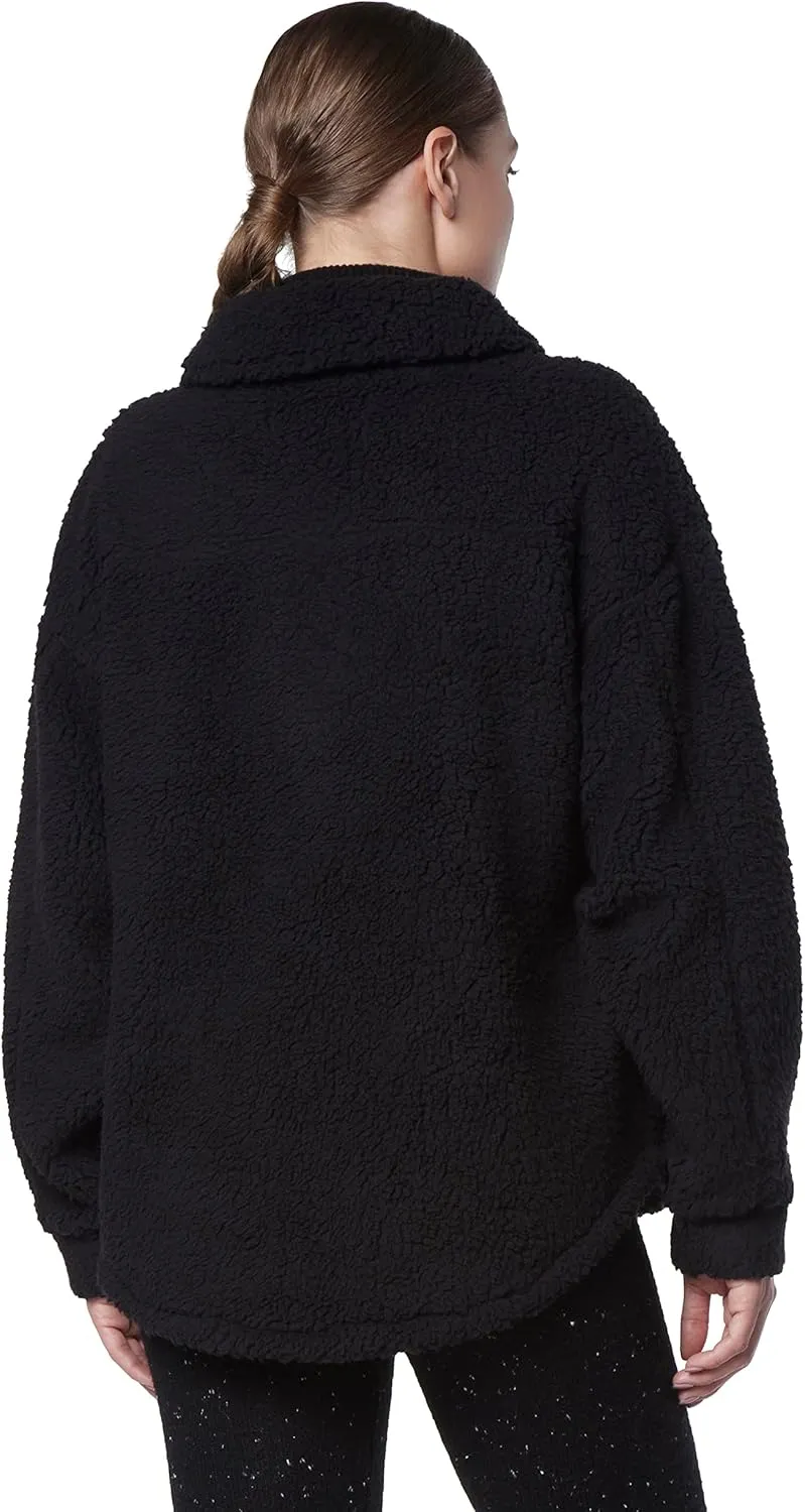 Andrew Marc Women's Teddy Fleece Trucket Cozy Jacket