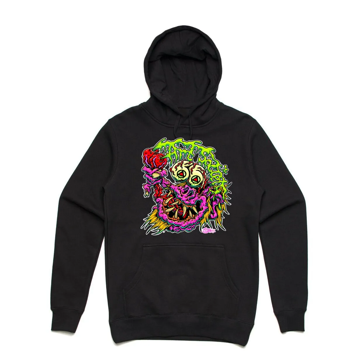 Art Society GNARLY MONSTER HOODIE BLACK