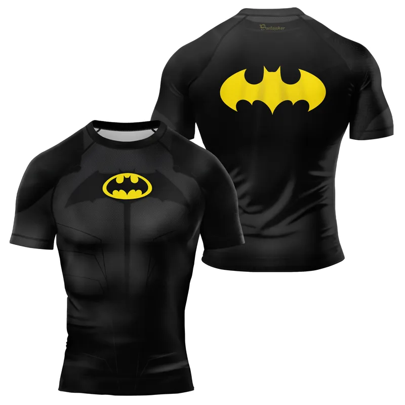 Bat-Signal Men's Short Sleeve Rash Guard