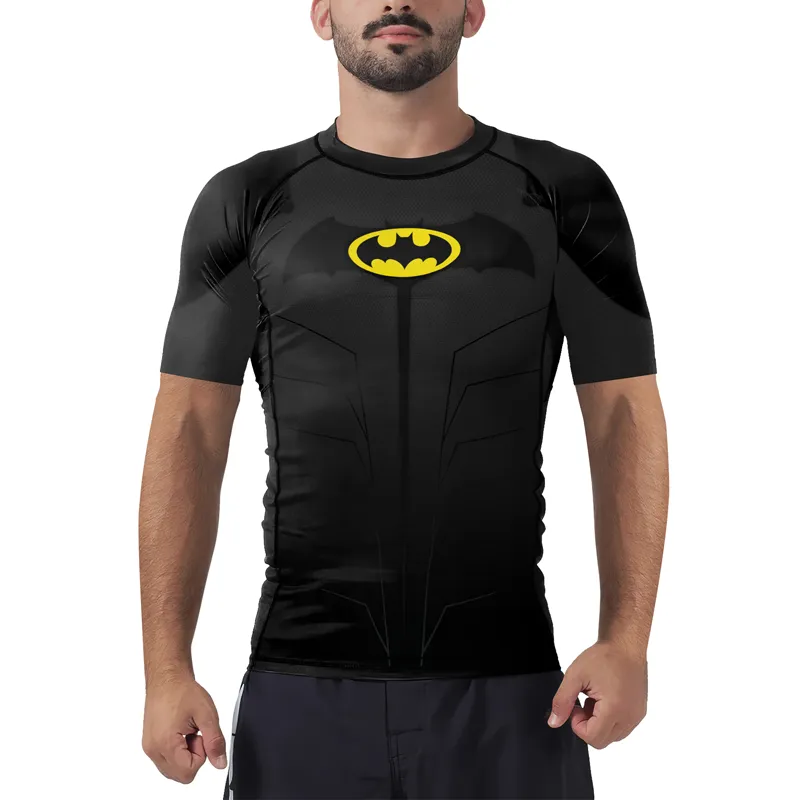 Bat-Signal Men's Short Sleeve Rash Guard
