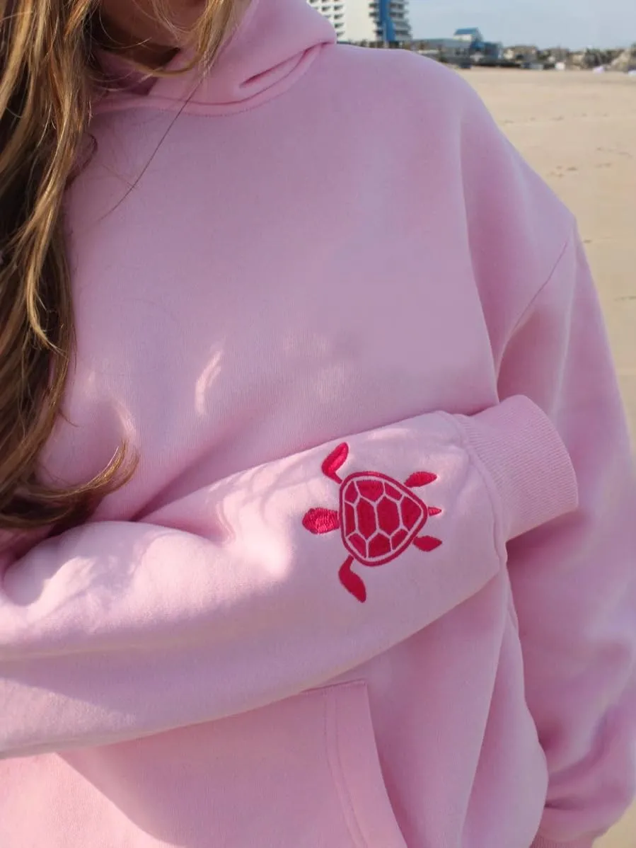 Bow Hoodie Hibiscus Women Oversized Cute Graphic Embroidered Preppy Y2K Long Sleeve Sweatshirt Pullover
