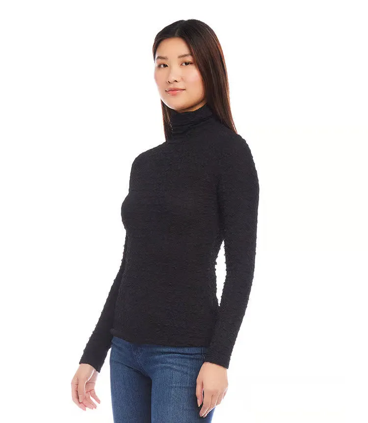Brynce Black Relaxed Neck Top- Karen Kane 3L57507