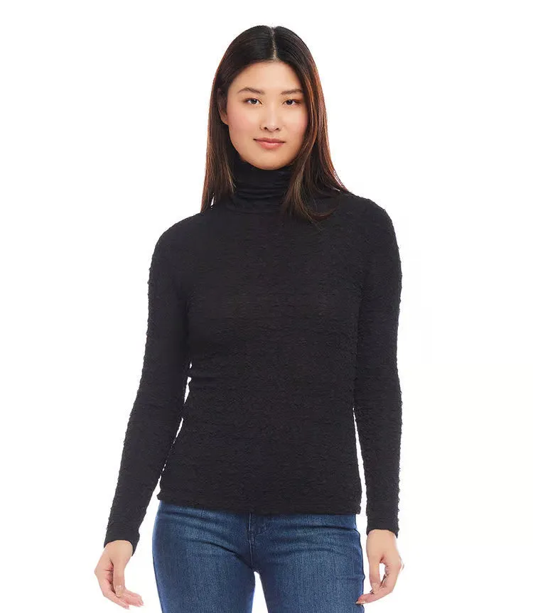 Brynce Black Relaxed Neck Top- Karen Kane 3L57507