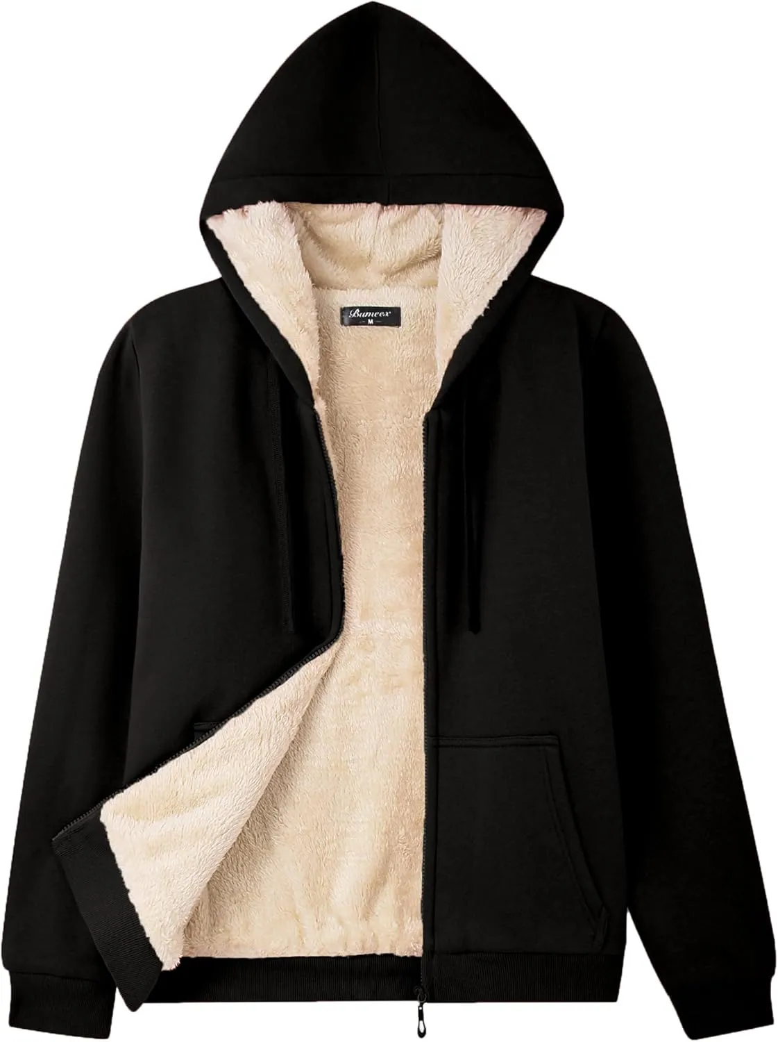 Bumeex Women' Sweatshirt,Sherpa-Lined Hoodie