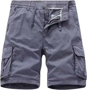 Camo Cargo Shorts for Men Classic Relaxed Fit Zippers Quick Dry Cargo Short Summer Multi-Pocket Golf Outdoor Pants