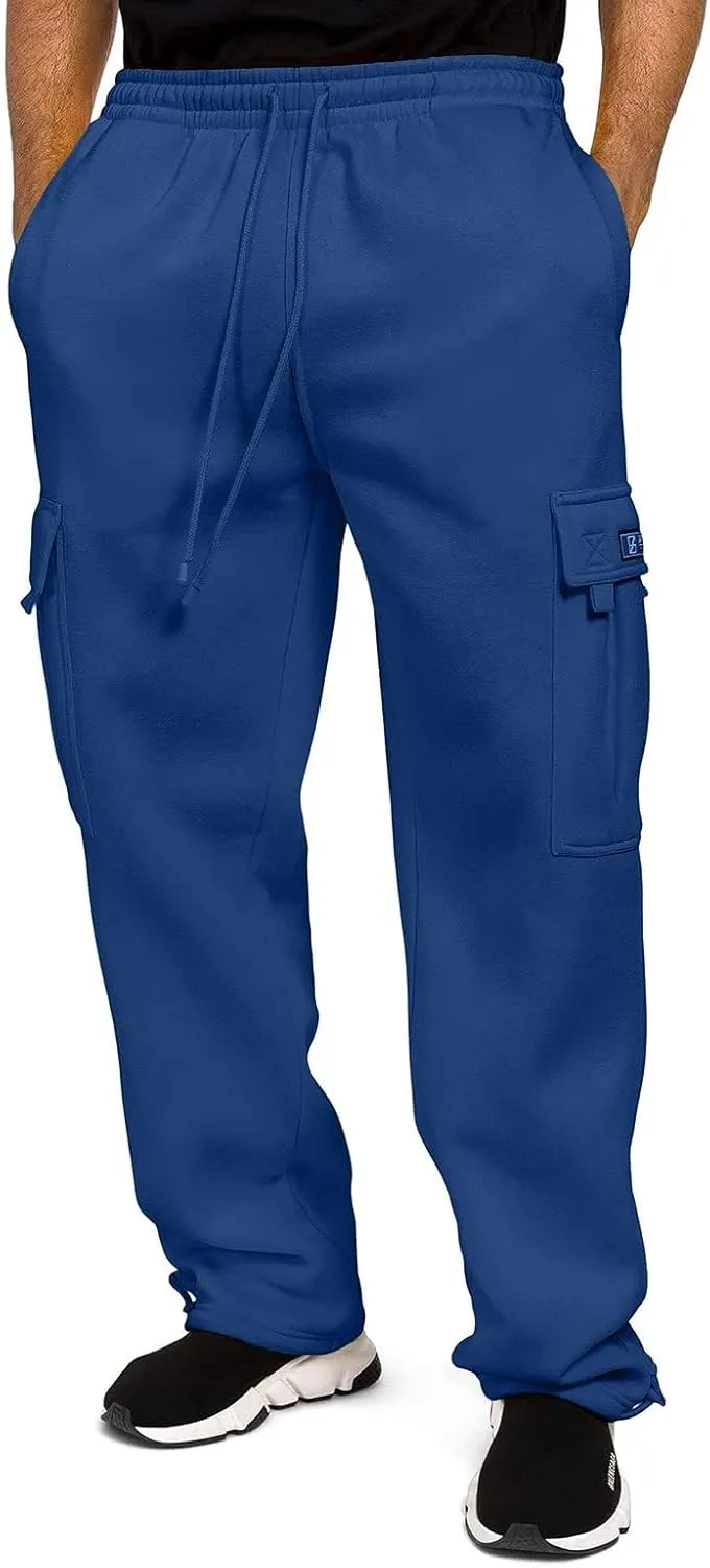 Cargo Pants for Men, Stretch Casual Joggers Athletic Pants, Cotton Loose Fit Baggy Pants Straight Leg Sweatpants