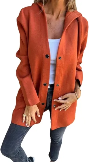 Cedar And Ash Jacket, 2025 Casual Single Breasted Hooded Jacket Spring, Oversized Womens Jackets Casual