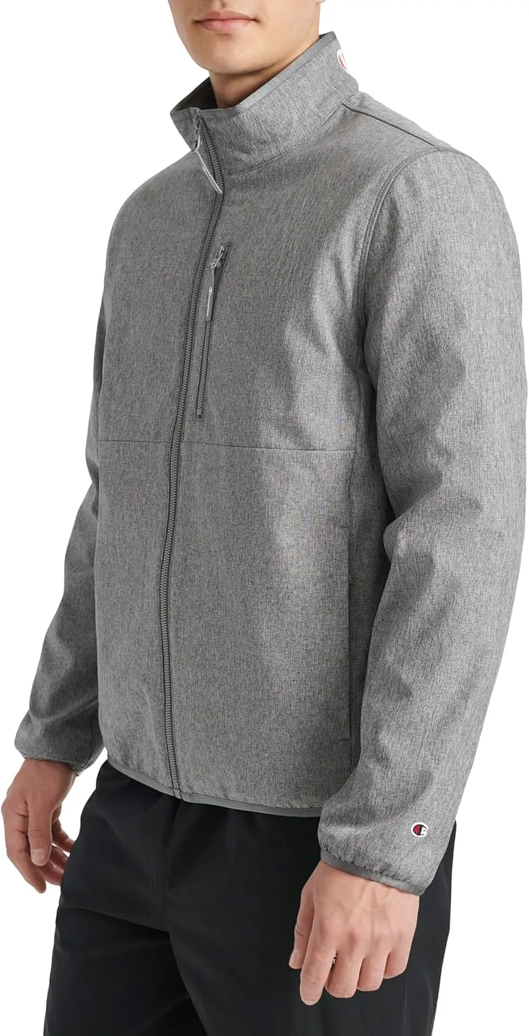 Champion Men's Lightweight Active Soft Shell Jacket with Stand Collar