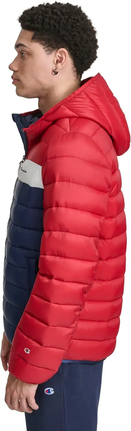 Champion Men's Performance Lightweight Puffer Jacket with Hood