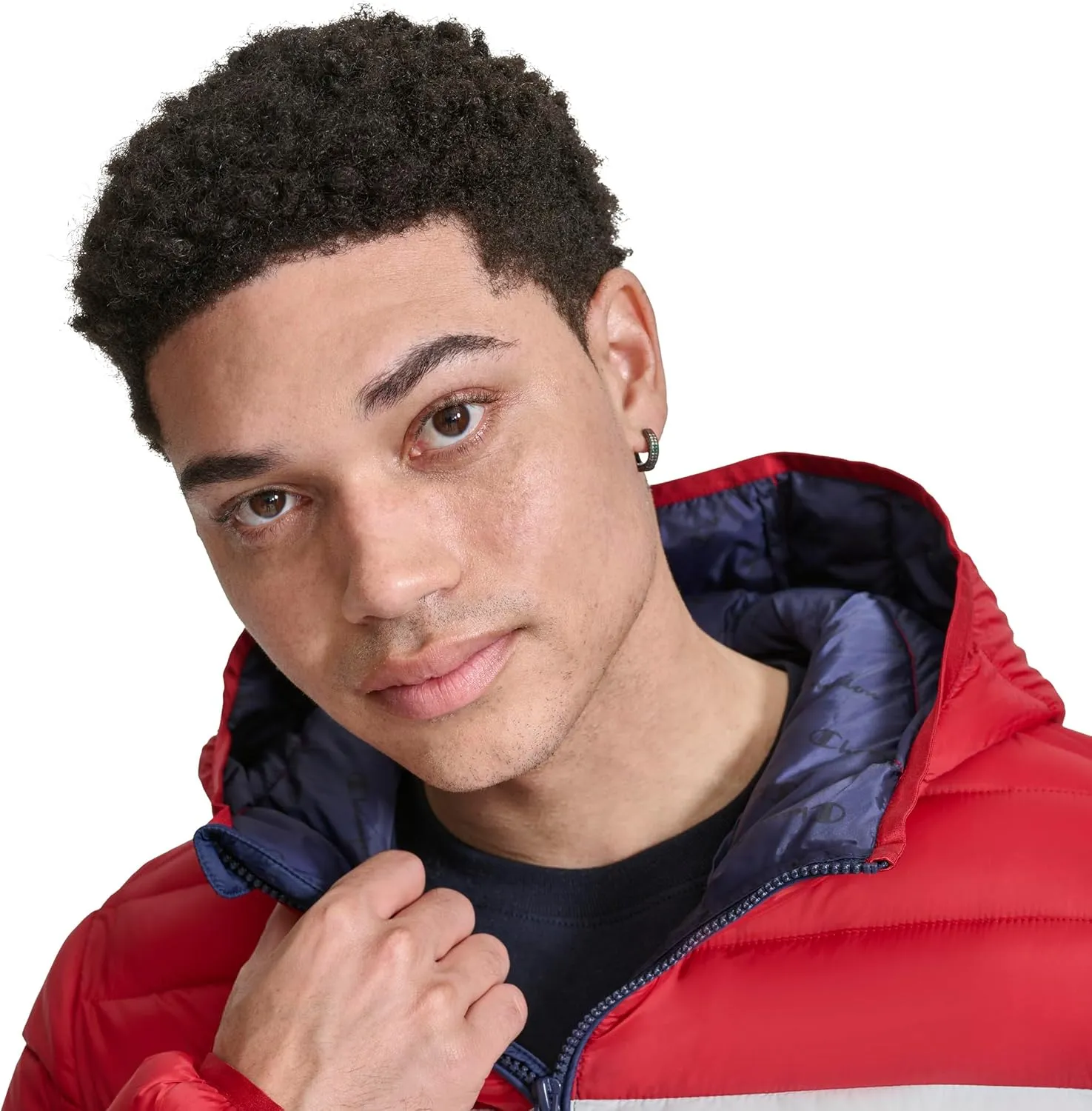 Champion Men's Performance Lightweight Puffer Jacket with Hood