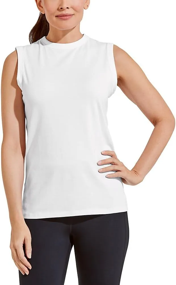 Coolibar UPF 50  Women's LumaLeo High Neck Tank Top - Sun Protective