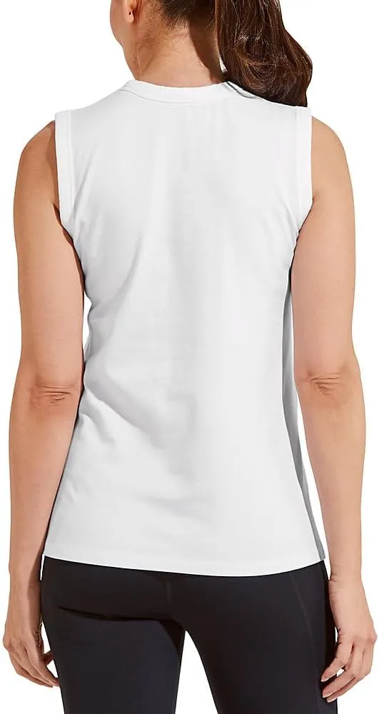 Coolibar UPF 50  Women's LumaLeo High Neck Tank Top - Sun Protective