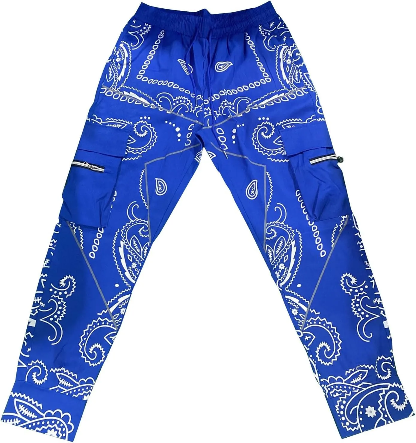 CRNTCEM Men's Casual Print Jogger Sweatpants Straight Leg Workout Running Cargo Pants Drawstring Cuffed Hippie Yoga Pants