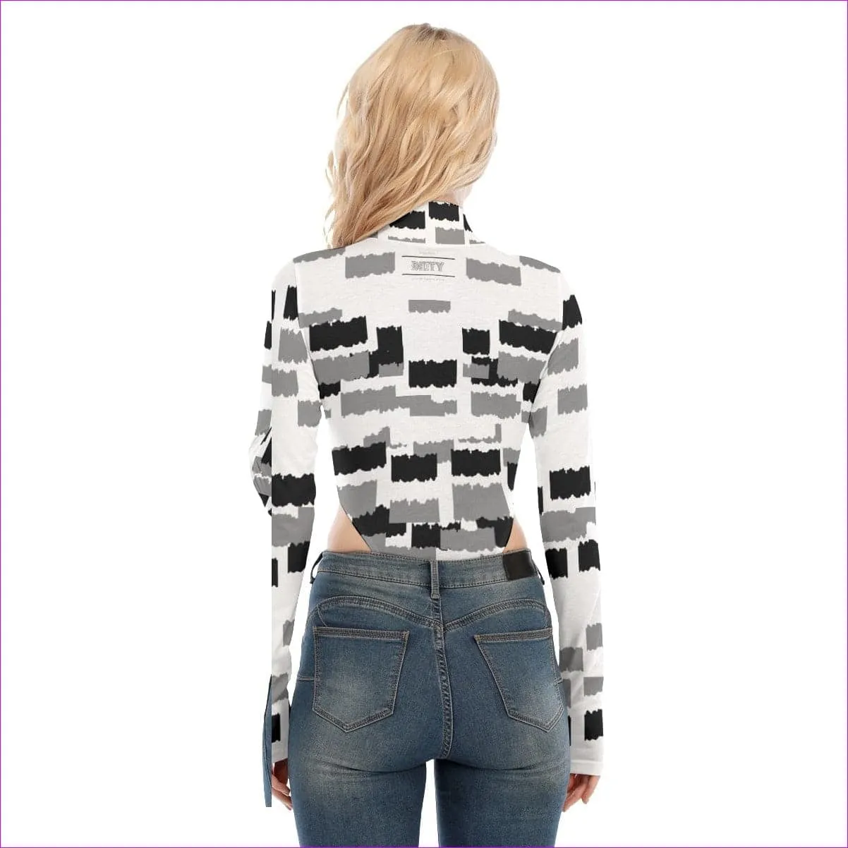 Deity Womens Turtleneck Long Sleeve Bodysuit
