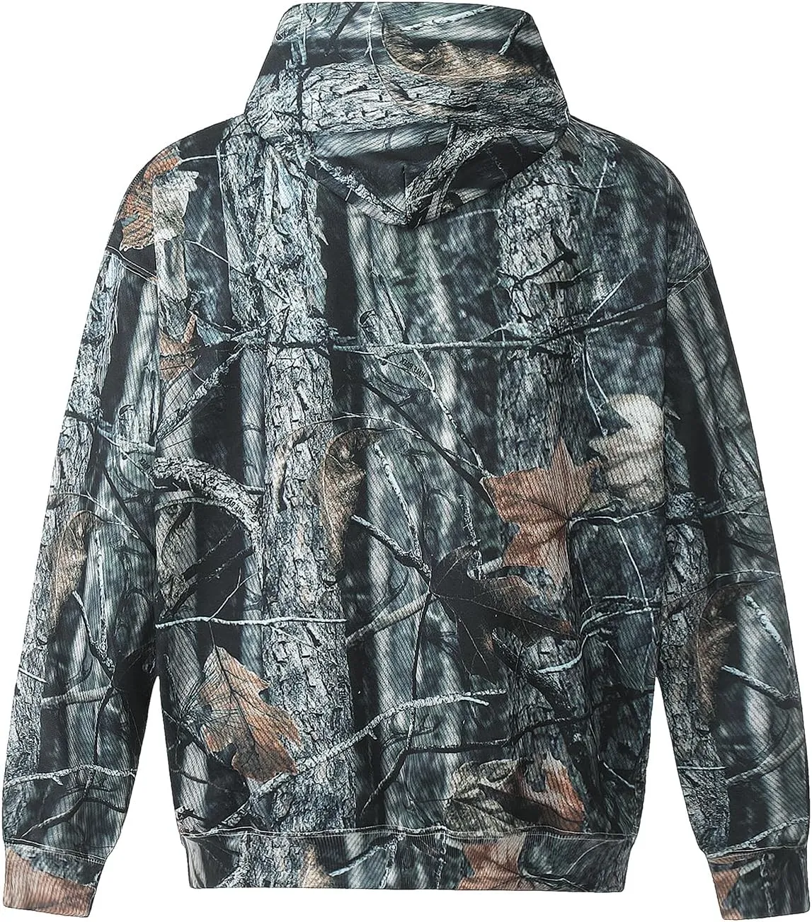 DONCARE Saint Tears Camouflage Vintage Full Patterm Print Hoodie Oversized Casual Daily Match Sweatshirts