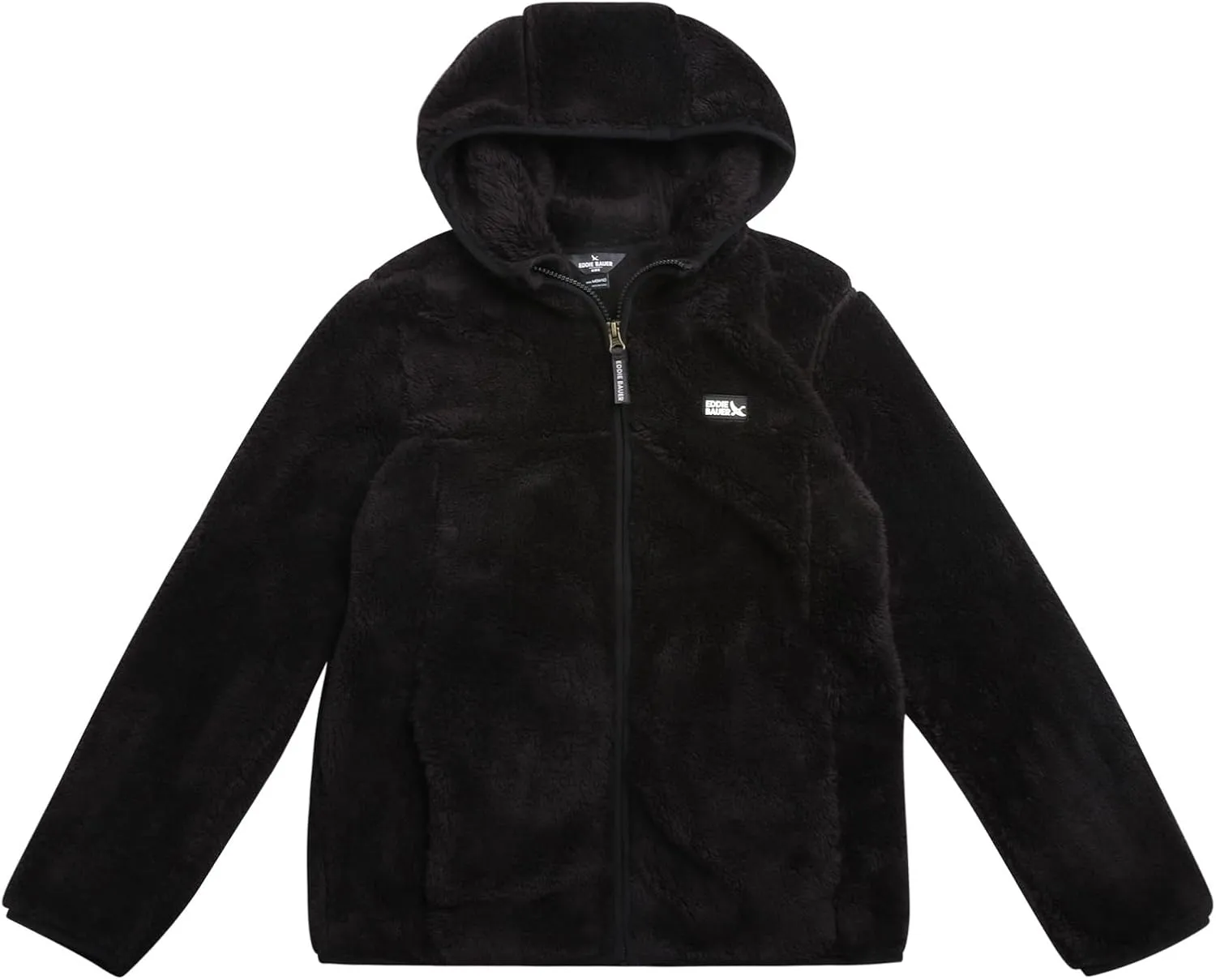 Eddie Bauer Kids' Zip Up - Kids' Full Zip Ultra Soft Sherpa Fleece Hoodie Sweatshirt for Boys and Girls (5-20)