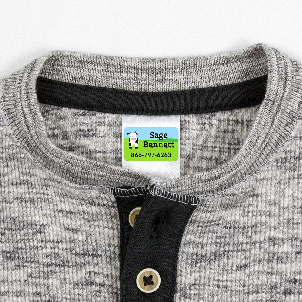 Farm Animals Contact Clothing Labels
