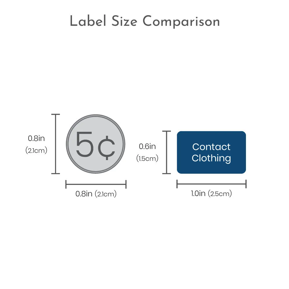 Farm Animals Contact Clothing Labels