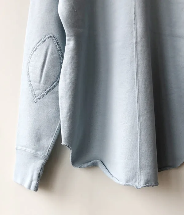 FUMIKA_UCHIDA/Defatted Fleece SWEAT PULLOVER(SKYBLUE)
