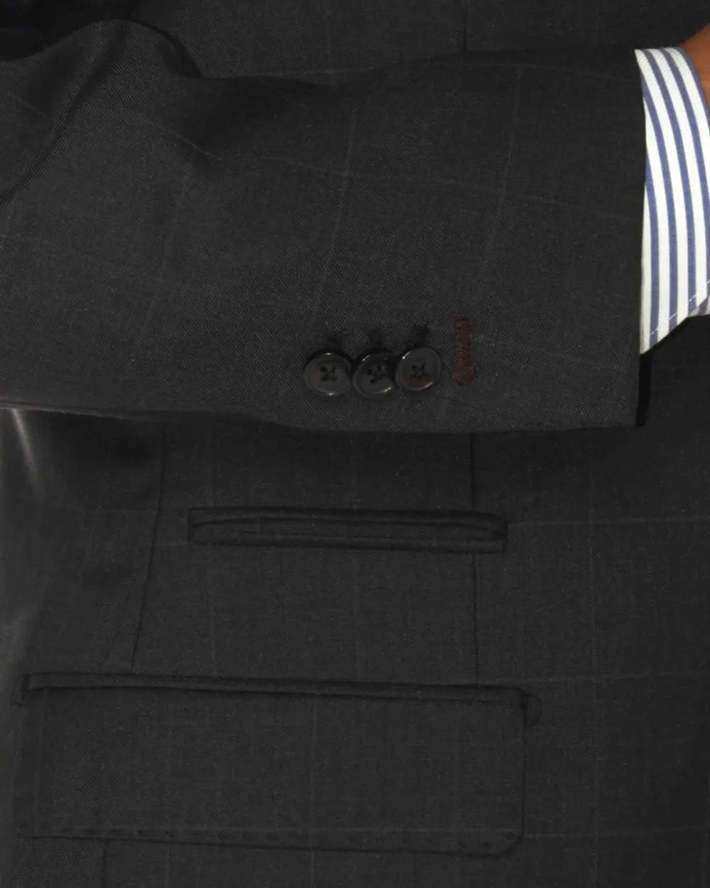 GN Luciano Men's 2 Button Modern Fit Suit Jacket Ticket Pocket Blazer Coat