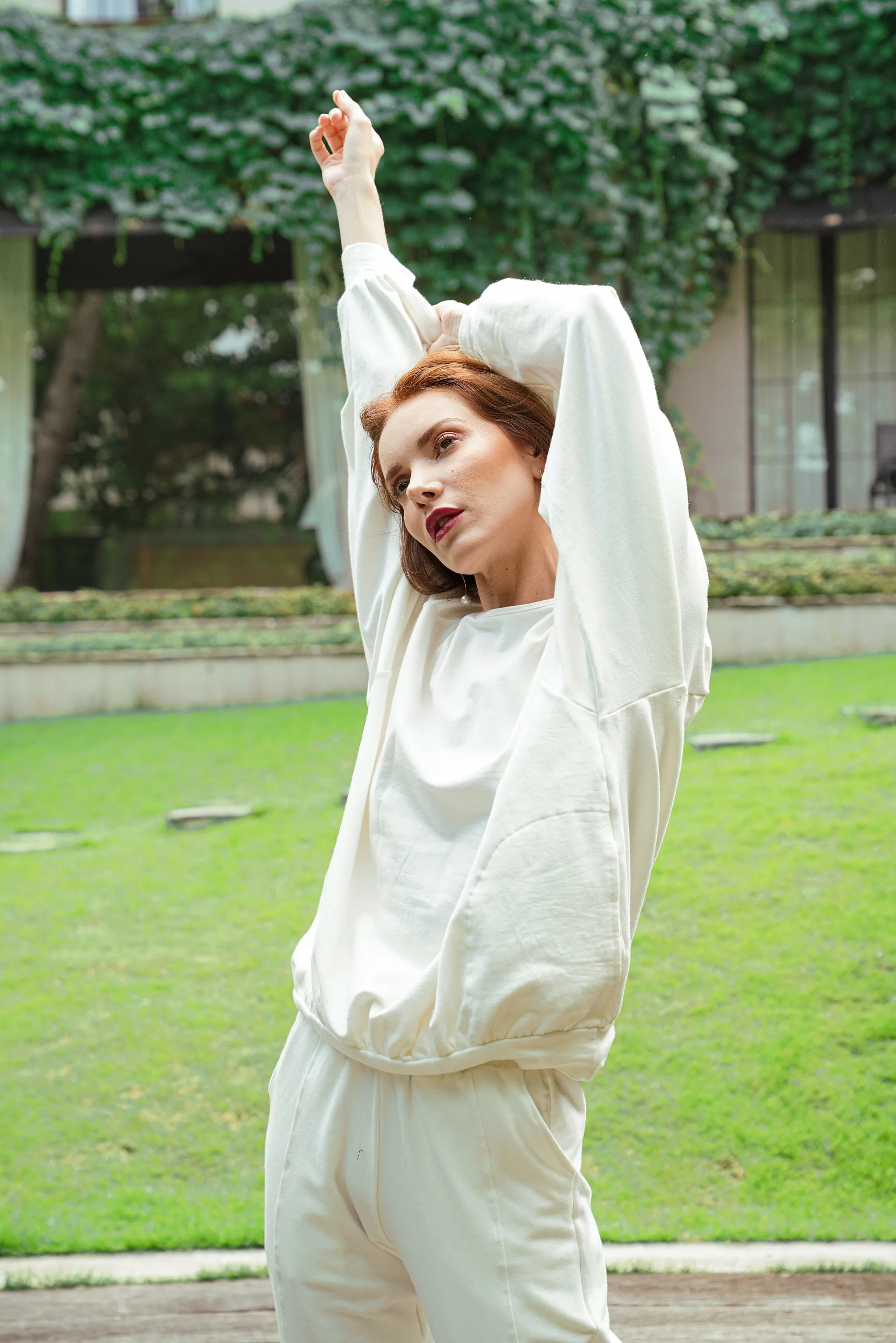 HALEY Bamboo Fleece Sweaters, in Off White by BrunnaCo