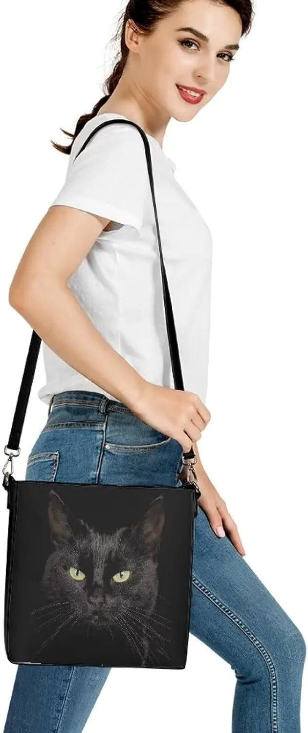 Handbags for Women Large Capacity Hobo Bags Leather Bucket Top-handle Purse