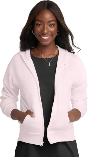Hanes Women's Hoodie, Ecosmart Fleece Full-zip Hoodie, Zip-up Hooded Sweatshirt