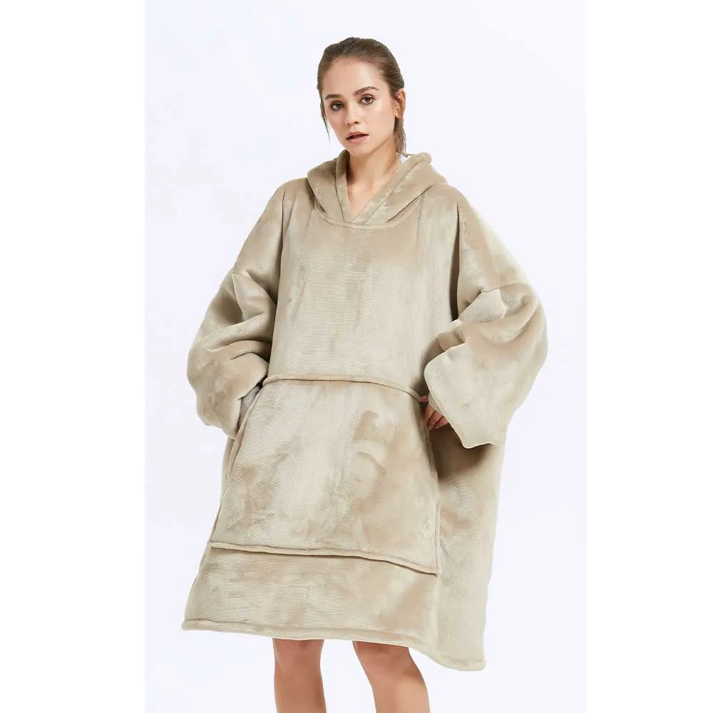 Hoodies Blankets Hooded Lazy Blanket Sweater Cold Protection in Autumn and Winter Thermal Pajamas