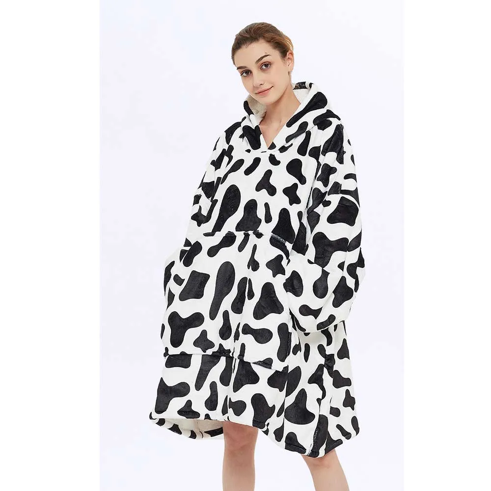 Hoodies Blankets Hooded Lazy Blanket Sweater Cold Protection in Autumn and Winter Thermal Pajamas