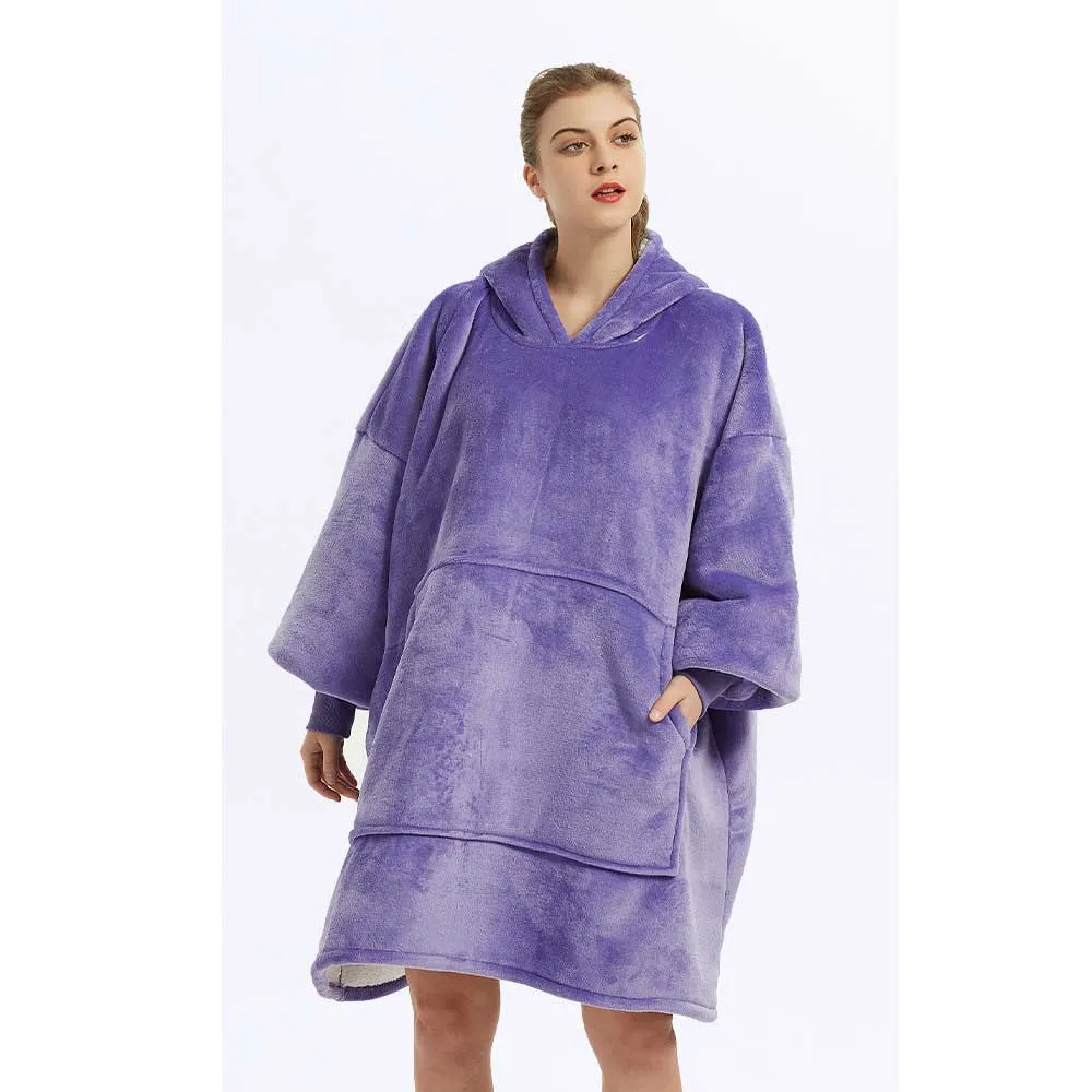 Hoodies Blankets Hooded Lazy Blanket Sweater Cold Protection in Autumn and Winter Thermal Pajamas