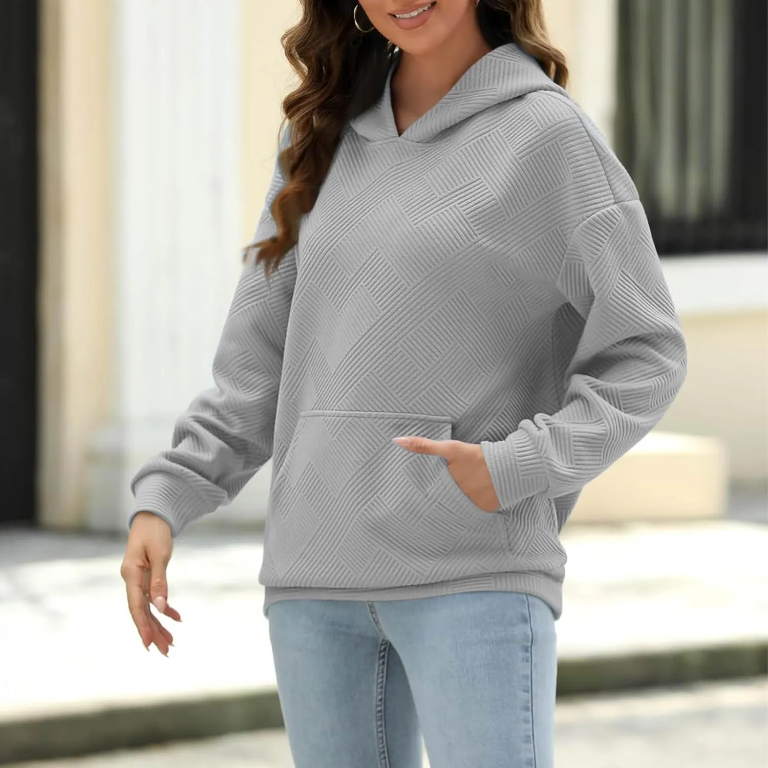 Hoodies For Women 2024 Casual Fall Teen Girls y2k Outfits Loose Long Sleeve Hooded Sweatshirt Pullover Tops Trendy