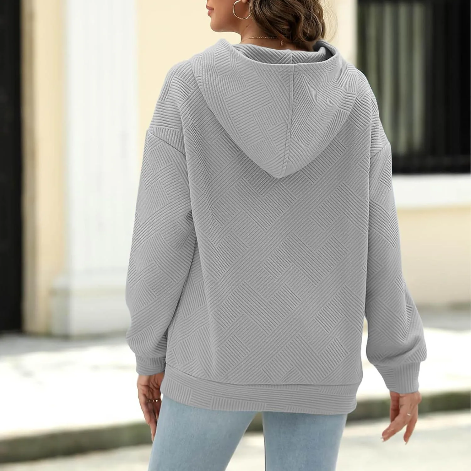Hoodies For Women 2024 Casual Fall Teen Girls y2k Outfits Loose Long Sleeve Hooded Sweatshirt Pullover Tops Trendy