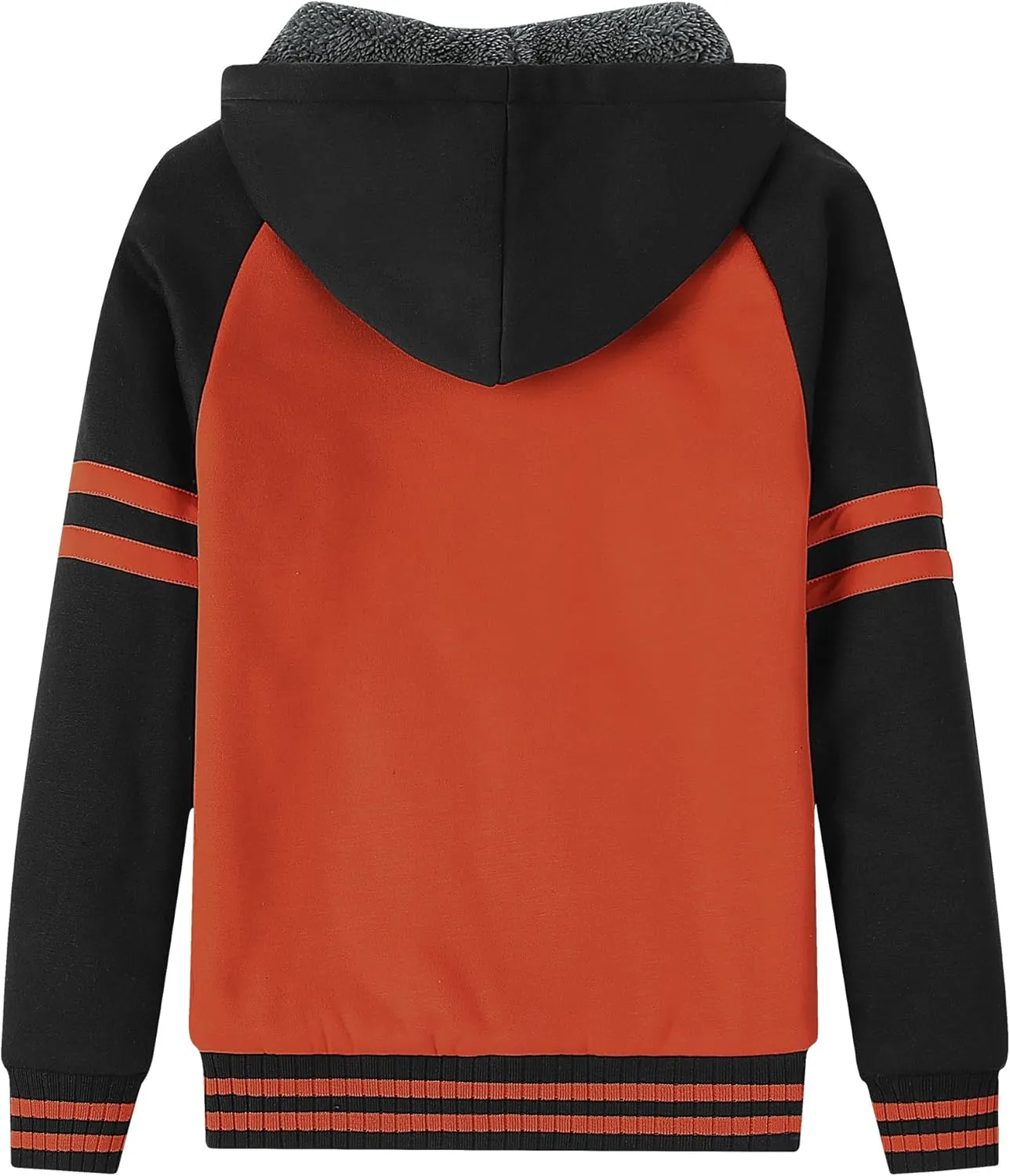 JACKETOWN Hoodie for Boys Fleece Jacket Zip Up Sherpa Lined Hooded Sweatshirts with Two Pockets 6-15 Years Old