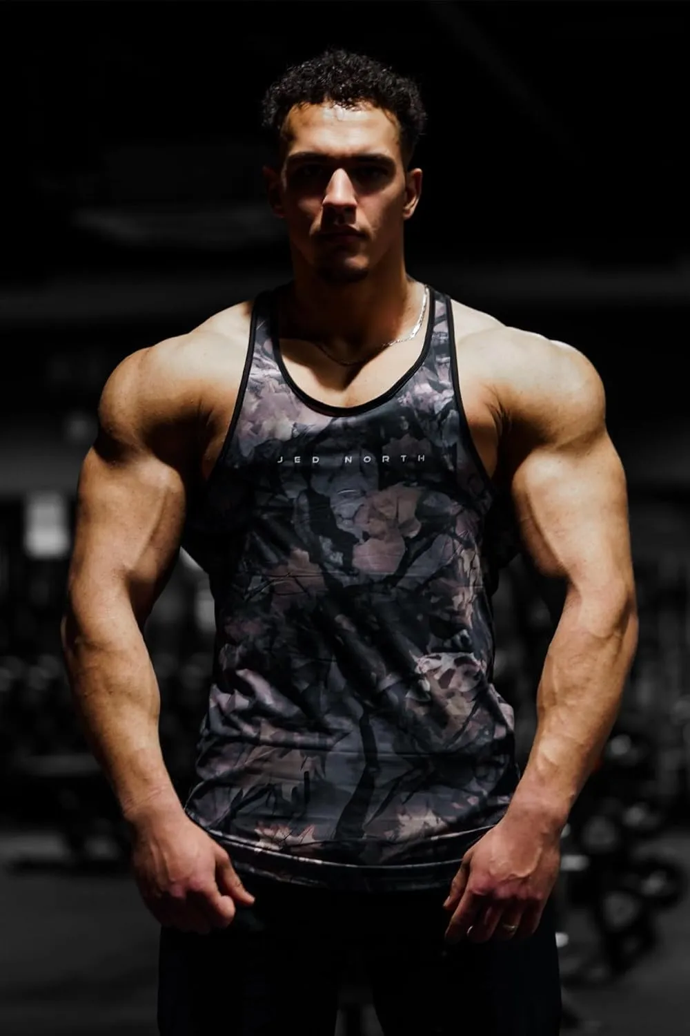 Jed North Bodybuilding Tank Top Gym Stringer Y-Back Muscle Racerback