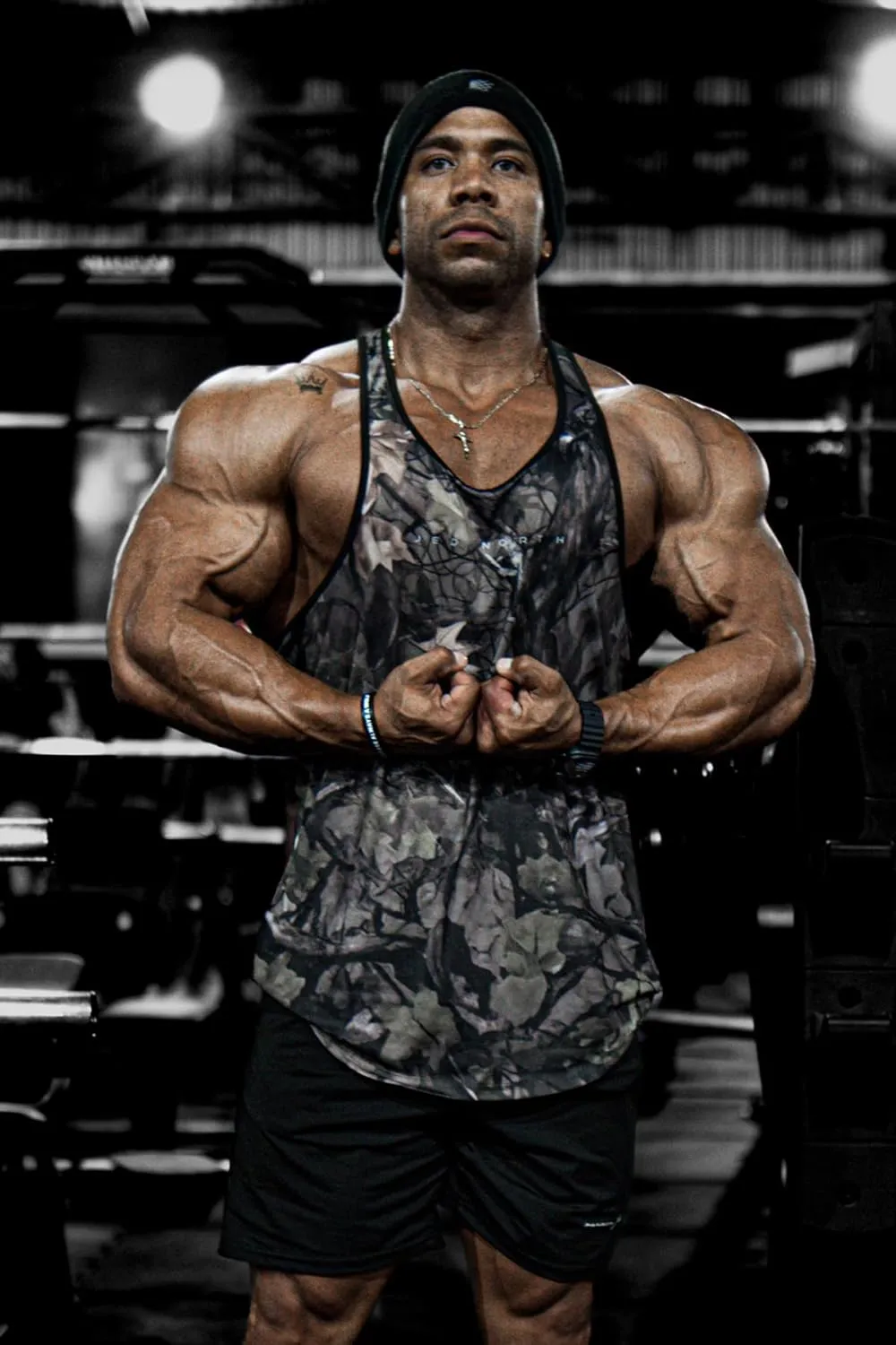Jed North Bodybuilding Tank Top Gym Stringer Y-Back Muscle Racerback
