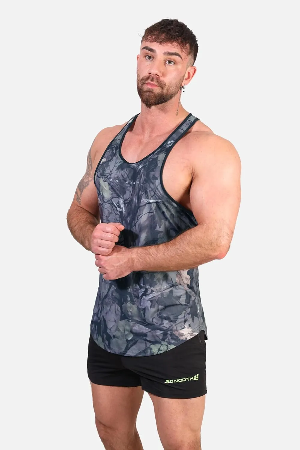 Jed North Bodybuilding Tank Top Gym Stringer Y-Back Muscle Racerback