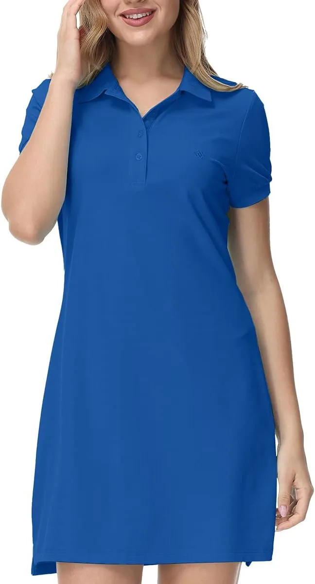 JINSHI Women T Shirt Dress Hiking/Tennis/Golf/Leisure Comfortable and Soft Athletic Dress for Women