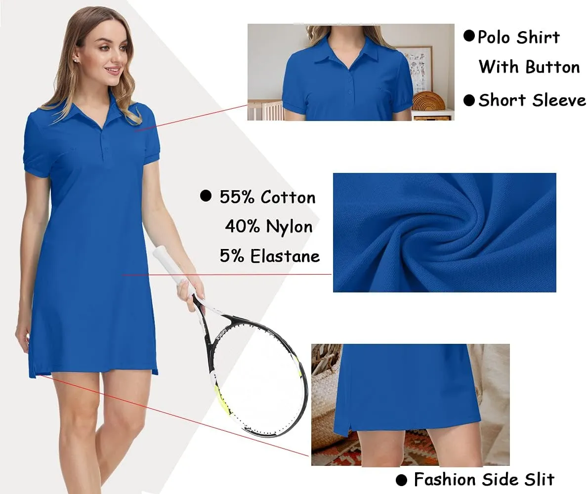 JINSHI Women T Shirt Dress Hiking/Tennis/Golf/Leisure Comfortable and Soft Athletic Dress for Women