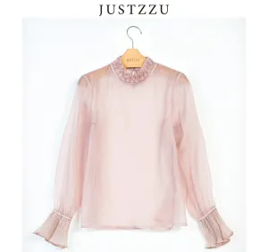 JUSTZZU Women's Tops Blouses