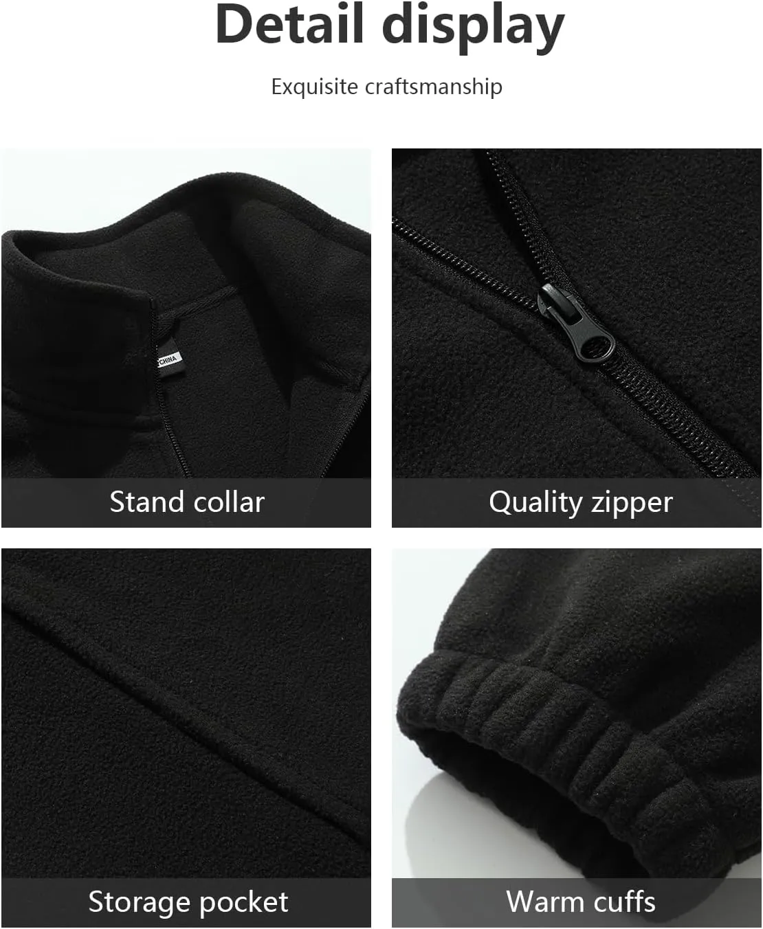 KAIDER Women's Plus Size Polar Fleece Jacket Lightweight Full Zip Soft Polar Classic Outdoor Recreation Jacket
