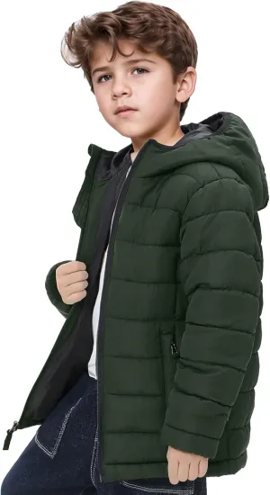 Kids Winter Coat - Lightweight Packable Puffer Jacket for Boys and Girls, 2T-18 Years, Machine Washable