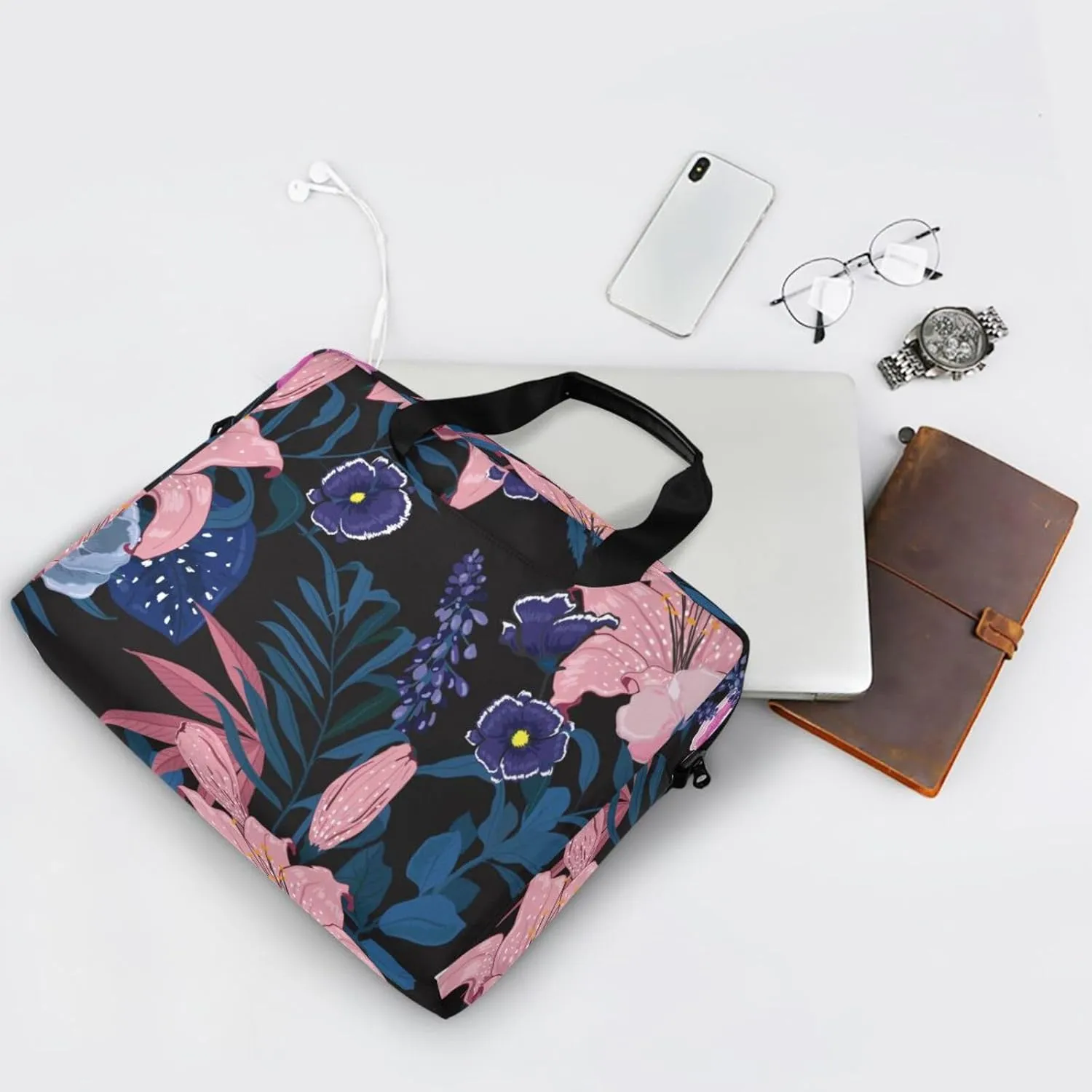 Laptop Computer Tote Bag Briefcase Crossbody Shoulder Strap Top Handle Men Women